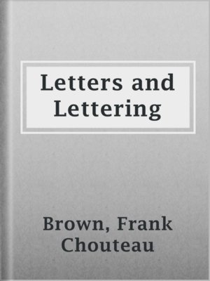 cover image of Letters and Lettering